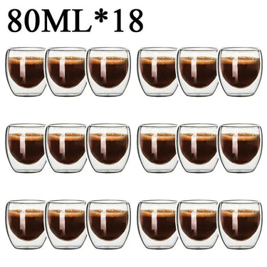 Double Wall High Borosilicate Glass Mug Set - Casatrail.com